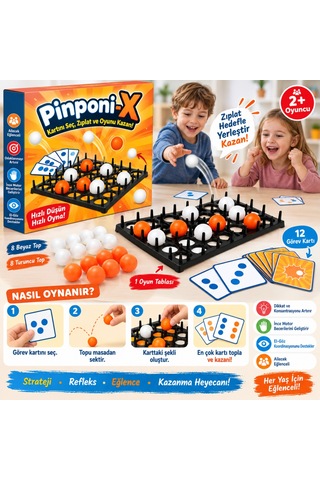 Pinponi-x Kutu Oyunu Çok Renkli