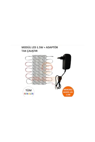 1,5w Su Geçirmez Modül Led Adaptör Tak Çalıştır Beyaz