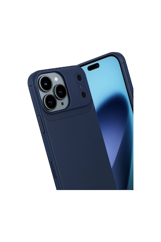 Apple, Uyumlu iPhone 17 Pro Max Auto Focus Karbon Kapak Lacivert