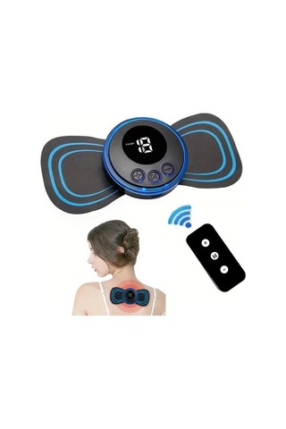 Wondernest Yama Siyah Servikal Mini Masaj Aleti Ems Elektrikli Boyun Rahatlatıcı Siyah