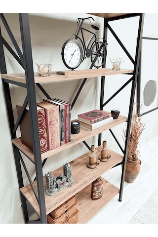 Tanraf Erciyes Lüks Kitaplık Atlantik Çam