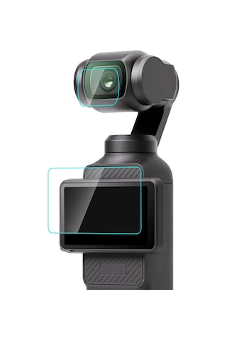 Djı Osmo Pocket 3 Puluz 9h 2.5d Hd Temperli Cam Lens Koruyucu + Ekran Filmi Şeffaf İçin