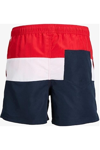 Jack & Jones Jpstfıjı Jjswım Colorblock Sn-super Sonic Beyaz - Lacivert - Mavi