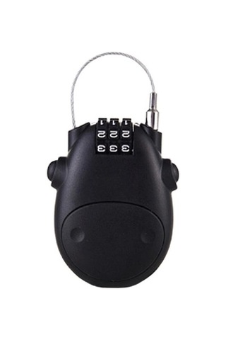 Magideal Zcjb Teleskopik Kombinasyon Kilit Kablosu Siyah