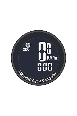 Aubyhe Bisiklet Hızı Ve Mesafe Ölçer, 16 Fonksiyonlu, Arka Işık Sürekli Açık, Spor Ve Günlük Kullanım İçin İngilizce Ekranlı Kompakt Sayaç Siyah