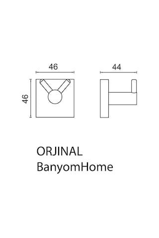 Çelik Banyo Paslanmaz Pirinç Vizyon Çiftli Bornozluk Askılık Havlu Askısı Krom