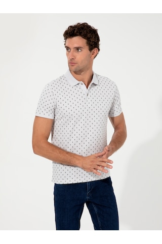 Açık Gri Polo Yaka T-shirt