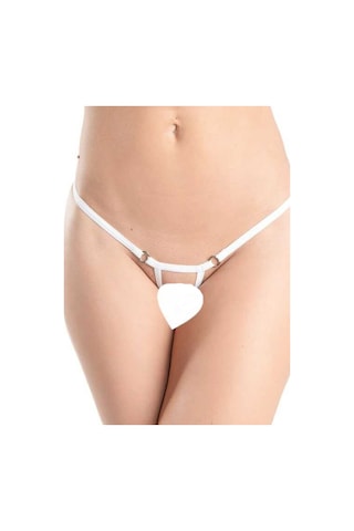 Asist Secret Magic Asm0087 Bayan Beyaz Özel Bölgesi Açık G-string