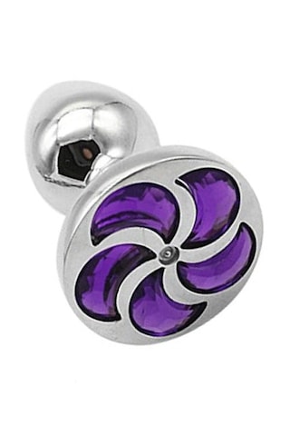 Fastieshop Steel Metal Jeweled Taşlı Çelik Anal Plug 11 Cm