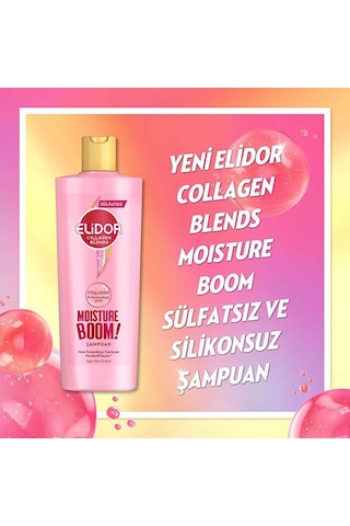 Elidor Collagen Blends Yoğun Nem Terapisi Sülfatsız Şampuan 350 ML