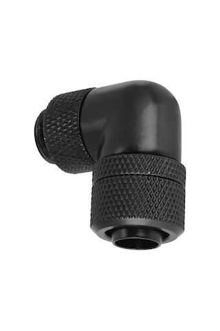 Kangvka Bilgisayar Su Soğutma Fittingi - Bakır Nikel Kaplama 90 Derece Dik Dirsek - G1/4 İçi Dişli, Kolay Kurulum, Dayanıklı Siyah