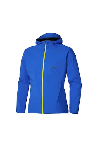 Mizuno Waterproof 20k Hooded Jacket Erkek Yağmurluk Mavi Çok Renkli