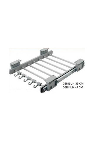 Dolap Içi Raylı Pantolonluk Askılığı 35*47 Cm
