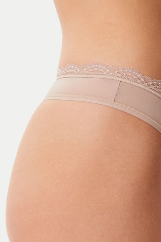 Calvin Klein Thong Bej Kadın Alt Çamaşır-9216 Beige