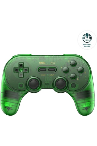 8bitdo Pro 2 Bluetooth Controller Kablosuz Hall Effect Oyun Kolu Switch/switch 2,pc,android,Apple Uyumlu,macos,jade Yeşil Edition