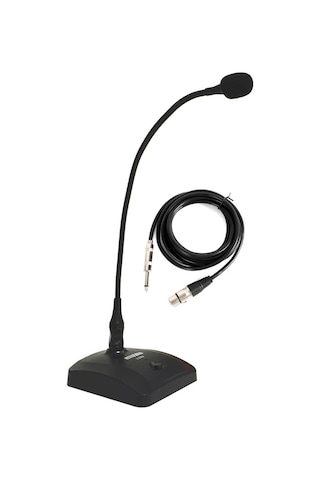Lastvoice L-380 Profesyonel Masa Mikrofon Işıklı Kürsü Mikrofon