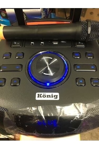 König Kng-1100 2x20 Cm 300 Watt Uhf Kablosuz El Mikrofonlu Aktif Kabin Hoparlör