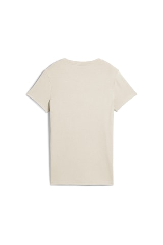 Puma 68502187 Ess Elevated Tee Kadın Spor Tişört Krem