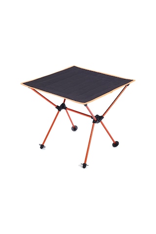 Açık Kamp Taşınabilir Hafif Katlanır Masa Oxford Kumaş Havacılık Alüminyum Piknik Barbekü Masası Turuncu