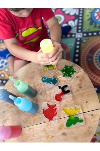 Elf Aqua Gel Su Oyuncak Seti 5 Renk Jel Şişe 6 Kalıp