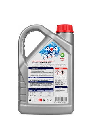 404 Antifiriz, -36 Derece Kırmızı