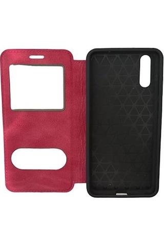 Jopus P20 İle Uyumlu Premium Kapaklı Kılıf Pembe