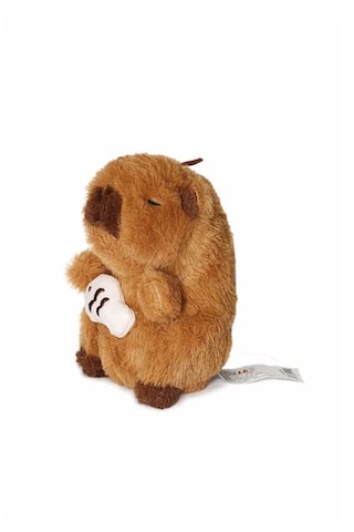 17cm Balıklı Capybara Pelüş Kahverengi