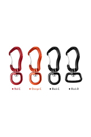 Leezsing Alüminyum 7075 Kayar Çapa, 200kg Dayanım, 360 Döner, Eğlence/ev/spor İçin Kilitli Kanca Turuncu Çok Renkli