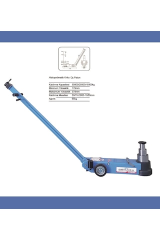 Gemasa 50/25/15 Ton Havalı Kriko