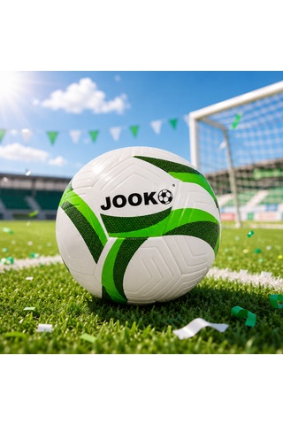 Jooko Şişirilebilir Futbol Topu Dayanıklı Pvc Oyun Topu Yeşil