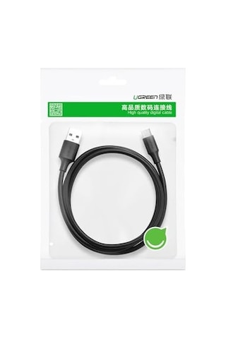 2.0 A Usb-a & Usb-c, Şarj Ve Data Kablosu, 25 Santimetre, Siyah, 60114