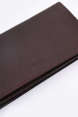 Fossil Hakiki Gerçek Deri Erkek Telefon Bölmeli Cüzdan Kahverengi 8114 Kahverengi