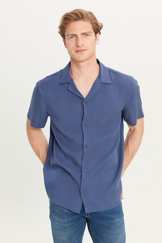 Wrangler Relaxed Fit Geniş Kesim Yumuşak Dokulu Lacivert Gömlek Navy