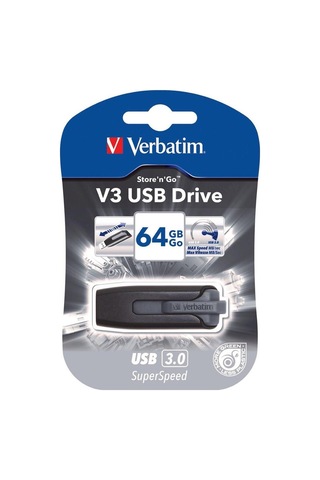 Verbatim 49174 Store 'n' Go V3 64 GB USB 3.0 Flash Bellek