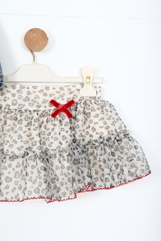Xo Kids Kız Çocuk Alt Üst Etek Takım 6-36 Ay 3088 Mavi