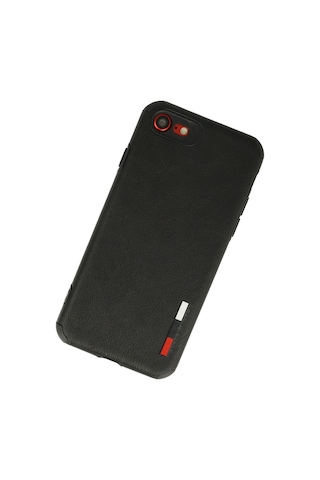 Cosmotex Newface Apple iPhone Uyumlu 7 Kılıf Loop Deri Silikon - Siyah