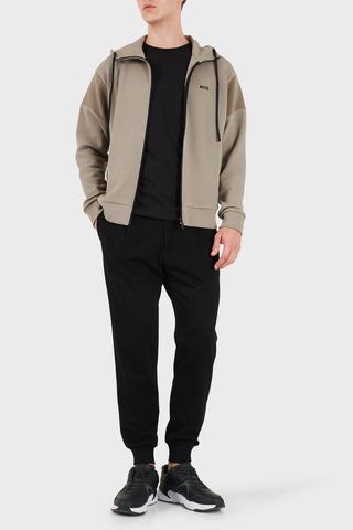 Boss Pamuklu Kapüşonlu Yaka Regular Fit Sweat Erkek Sweat 50563287 334 Bej