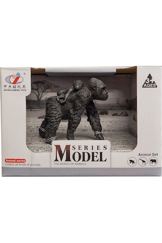 Calimera Toys Hayvan Figürleri Oyuncak Goril Yavrusunu Taşıyan Hayvan