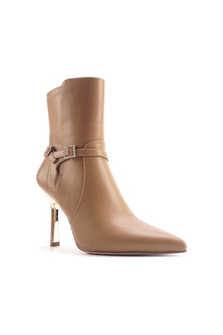 Nine West Betına 4pr Camel Kadın Topuklu Bot 000000000101701844 Kahverengi