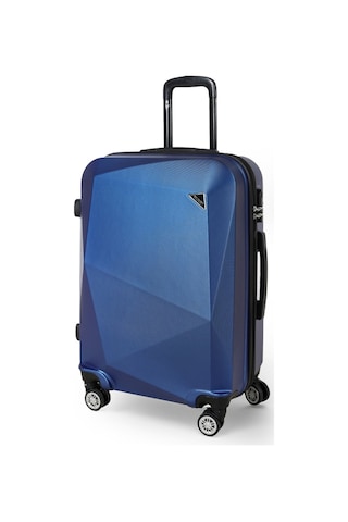 Polo&Sky Elmas Model Lacivert Renk Orta Boy Valiz Bavul Lacivert