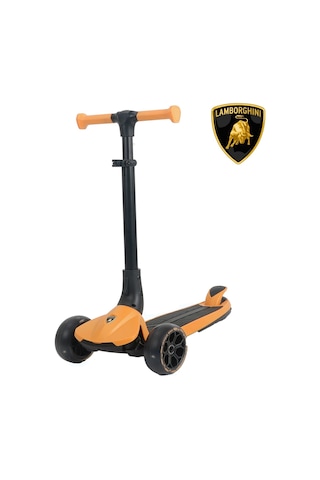 Lisanslı L3 Kolay Katlanabilir Işıklı Orta Gövde Ve Işıklı Tekerlekli Çocuk Scooter Turuncu Turuncu