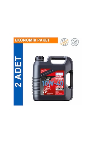 Liqui Moly 10W-40 4t Street Race 4 L Motosiklet Yağı (2 Adet) (2