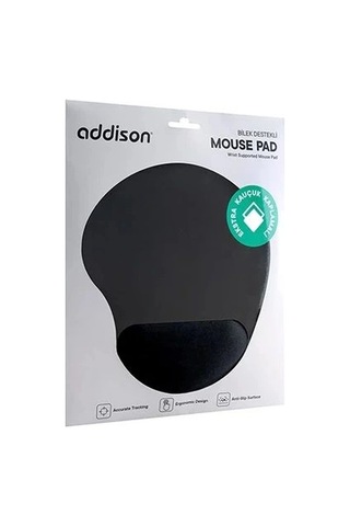 Addison 300521 Bileklik Destekli Mouse Pad,siyah Diğer