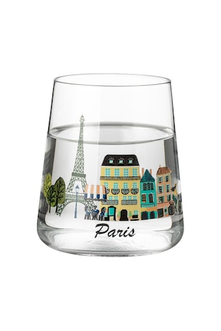 Madame Coco Paris City 2'li Su Bardağı Seti - Şeffaf 8684427278468 Çok Renkli