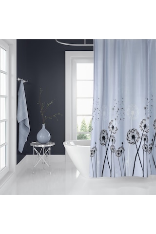 Banyo Duş Perdesi 2200 120x200 Perde Borusu Askı Aparatı 90x130 Hediyeli Çok Renkli