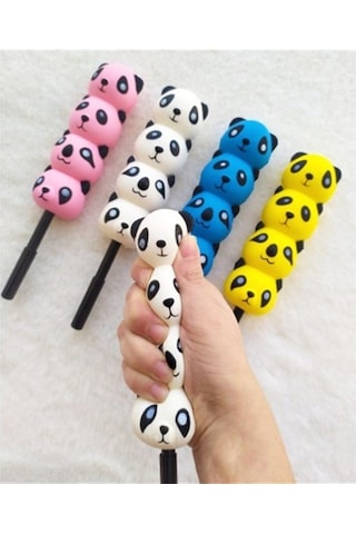 Sevimli Panda Squishy Kalem Beyaz Renkli
