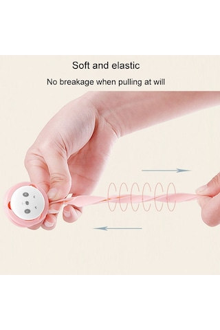 Sones Taşınabilir Bebek Karikatür Panda Emzik Zinciri Yatıştırıcı Diş Kaşıyıcı Saklama Zinciri Pembe