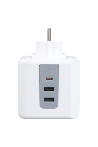 Vea Ve-23089 2x Usb 1x Type-c 3'lü Çocuk Ve Termal Korumalı Grup Priz