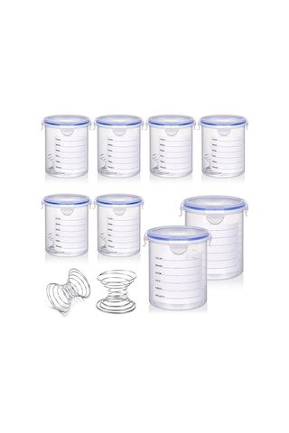 Xurunkeji Set Paslanmaz Çelik Karıştırma Topu Boya Kabı Kapaklı Rötuş Boya Kapları Boya Saklama Kapları 800 Ml