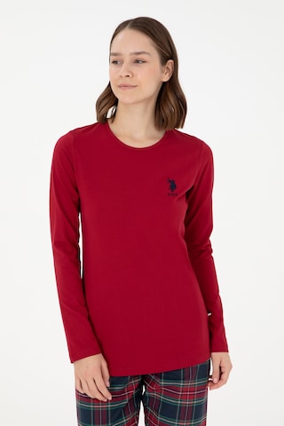 U.s. Polo Assn. Kadın Bordo Pijama Takım 50302758-vr014 Bordo